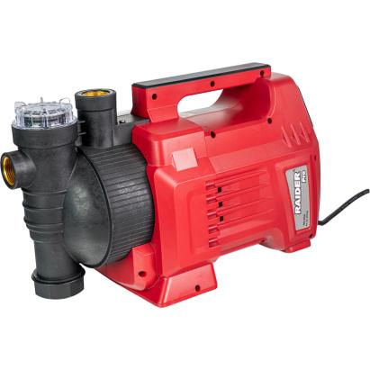 Pompa autoamorsare Raider Pro 1100W, 1 inch, 45 m, filtru apa si display