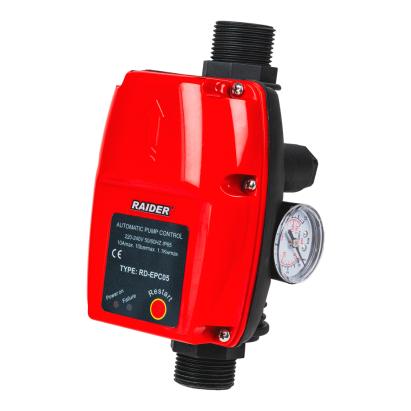 Presostat electronic pentru pompă 1.1kW, 1 inch, 90°C, cu manometru