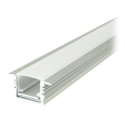 Profil aluminiu incastrat pentru banda LED 2 m, 17x14 mm, argintiu