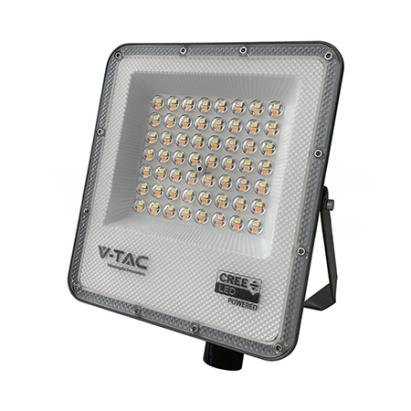 Reflector LED V-TAC 50W 3in1 IP65 cu cip CREE, negru/gri