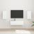 Set Dulap pentru Televizor Montat pe Perete 4 pcs Alb lucios GartenMobel Dekor