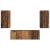 Set Dulap pentru Televizor Montat pe Perete 4 pcs Lemn vechi GartenMobel Dekor