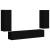 Set Dulap pentru Televizor Montat pe Perete 4 pcs Negru GartenMobel Dekor