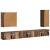 Set Dulap pentru Televizor Montat pe Perete 6 pcs Lemn Vechi GartenMobel Dekor
