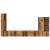 Set Dulap pentru Televizor Montat pe Perete 6 pcs Lemn Vechi GartenMobel Dekor