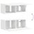 Set comodă TV Pe perete 3 pcs Alb Lemn compozit GartenMobel Dekor