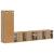 Set comodă TV Pe perete 3 pcs Stejar Artizanal Lemn compozit GartenMobel Dekor