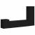 Set comodă TV Pe perete 4 pcs Negru Lemn compozit GartenMobel Dekor