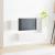 Set comodă TV Pe perete 4 pcs Alb lucios Lemn compozit GartenMobel Dekor