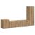 Set comodă TV Pe perete 4 pcs Stejar Artizanal Lemn compozit GartenMobel Dekor