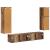 Set comodă TV Pe perete 4 pcs Lemn vechi Lemn compozit GartenMobel Dekor