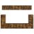 Set comodă TV Pe perete 5 pcs Stejar fumuriu Lemn compozit GartenMobel Dekor