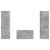 Set comodă TV 5 pcs Gri din beton Lemn compozit GartenMobel Dekor