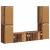 Set comodă TV 6 pcs Lemn Vechi Lemn compozit GartenMobel Dekor