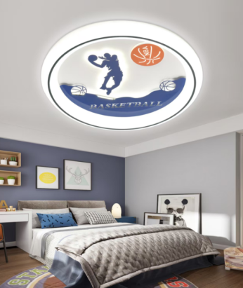 Lustră LED cu telecomandă 88W, 50 cm, lumină reglabilă, albastru