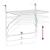 Masă de balcon, alb, 60x40 cm, oțel GartenMobel Dekor