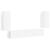Set comodă TV 4 pcs Alb lucios Lemn compozit GartenMobel Dekor