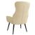Scaun de relaxare, crem, material textil GartenMobel Dekor