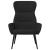 Scaun de relaxare, negru, material textil GartenMobel Dekor