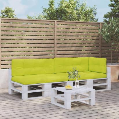 Perne de paleți, 5 buc, verde aprins, material textil GartenMobel Dekor