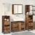 Set de mobilier pentru baie 3 pcs Lemn Vechi Lemn compozit GartenMobel Dekor