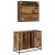 Set de mobilier pentru baie 2 pcs Lemn Vechi Lemn compozit GartenMobel Dekor