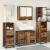 Set de mobilier pentru baie 4 pcs Lemn Vechi Lemn compozit GartenMobel Dekor