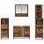 Set de mobilier pentru baie 4 pcs Lemn Vechi Lemn compozit GartenMobel Dekor