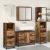 Set de mobilier pentru baie 4 pcs Lemn vechi Lemn compozit GartenMobel Dekor