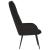 Scaun de relaxare, negru, catifea GartenMobel Dekor