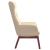 Scaun de relaxare, crem, material textil GartenMobel Dekor
