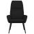 Scaun de relaxare, negru, material textil GartenMobel Dekor