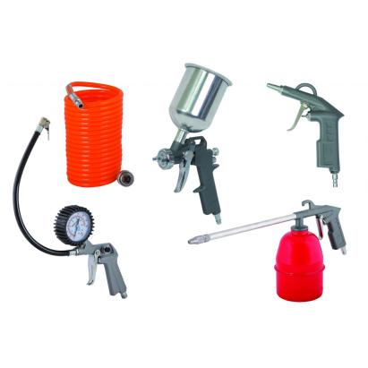 Set accesorii pentru compresor 5 piese Raider RD-AT02, multifuncțional