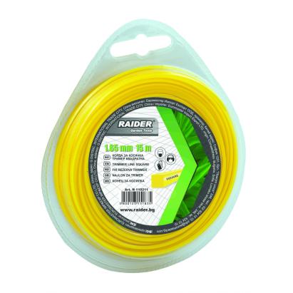 Fir pentru trimmer cu profil pătrat 1.65 mm x 15 m Raider