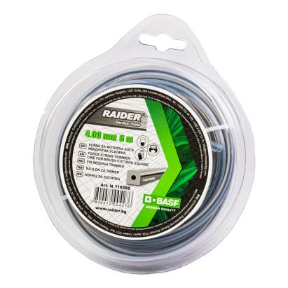 Fir pentru motocoasa cu profil patrat 4.0 mm x 6 m Raider