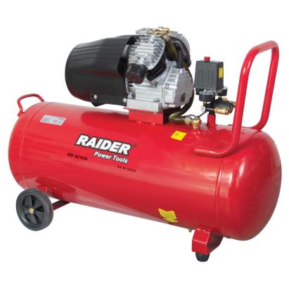Compresor de aer Raider RD-AC03, 100L, mobil, cu control presiune