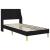 Cadru de pat cu saltea cu headboard Poliester GartenMobel Dekor
