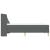 Cadru de pat cu saltea cu headboard Gri 90 x 190 cm Poliester GartenMobel Dekor