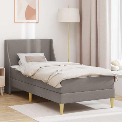Cadru de pat cu saltea cu headboard Poliester GartenMobel Dekor