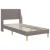 Cadru de pat cu saltea cu headboard Poliester GartenMobel Dekor
