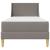 Cadru de pat cu saltea cu headboard Poliester GartenMobel Dekor