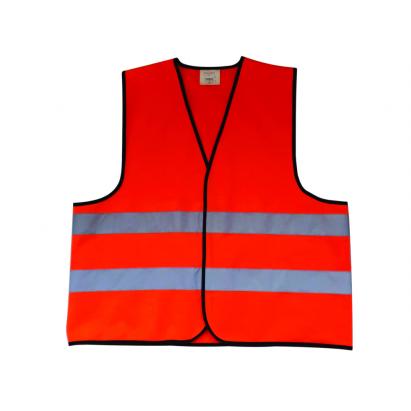 Vestă reflectorizantă portocalie universală cu benzi reflectorizante