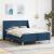 Cadru de pat cu saltea cu headboard Poliester GartenMobel Dekor