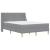Cadru de pat cu saltea cu headboard Poliester GartenMobel Dekor