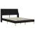 Cadru de pat cu saltea cu headboard Poliester GartenMobel Dekor