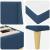 Cadru de pat cu saltea cu headboard Poliester GartenMobel Dekor