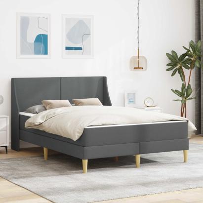 Cadru de pat cu saltea cu headboard Poliester GartenMobel Dekor