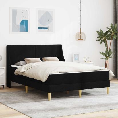 Cadru de pat cu saltea cu headboard Poliester GartenMobel Dekor