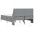 Cadru de pat cu saltea cu headboard Poliester GartenMobel Dekor