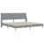 Cadru de pat cu saltea cu headboard Poliester GartenMobel Dekor